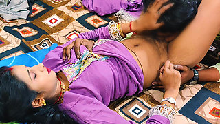 Step Sister and step Brother shared bed and Hard Rough Fuck, full Hindi Audio