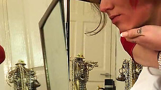 Step-mum Catches College Girl Mila at Her Dressing Table Face Slapping Punishment Wmv