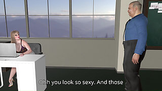 Sexy and Innocent Professor Fucked by an Old Man's Cock and Turned Into His Personal Slut