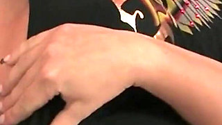 Busty Brunette MILF Fingers and Toys Her Hairy Pussy to Orgasm