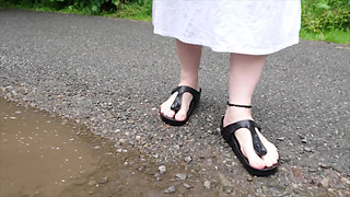 Birkenstock Mountain Pines Have Fun in the Rain Puddle