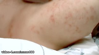 Skinny redhead french babe Angie Kiss gets her pussy and tight ass fucked hard - MMM100