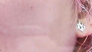 Fetish Glasschord Licking Face Body Tits Ass in the Shower