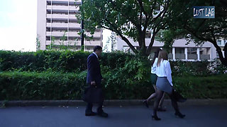 Office Temptation. Black Stockings Worker Teases with Sheer Lines, Close Touch Turns Into a Private Heated Moment - Part 3