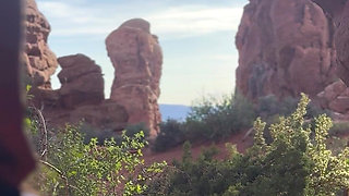POV Cum All Over Big Boobs Fucked a Stranger in Nature Scenic Hike