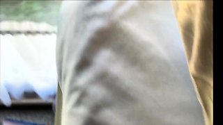 Busty Brunette Masturbates and Touches Herself on a Train