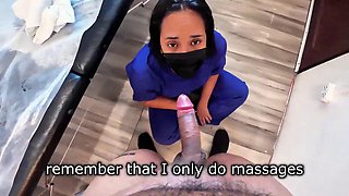 Massage with an Unexpected Happy Ending - Risky Cum