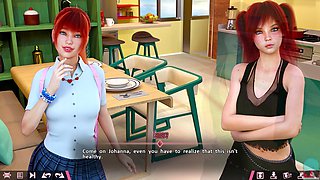 Teenage, double homework, porn game