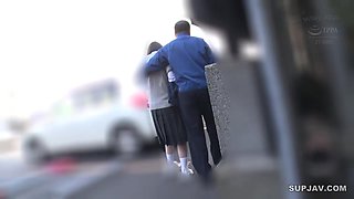 Japanese Babe having sex inside a crowded train