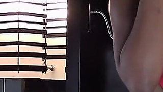 Sexy black babe Persia tastes her dildo after fucking her pussy and asshole