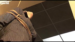 Steffi Dangling on Rope Tightly Ballgagged