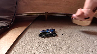 Giantess Destroys Tiny Cars and Rescue Truck Total Crush Domination
