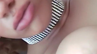 Huge Tit Blonde Michelle Honey Plunges Vibrator by the Pool