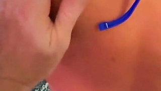Stepmom Needs Lotion on Her Naked Body!