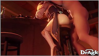 Jean Gunnhildr - Loves Getting Her Ass Fucked At A Bar, Gaped And Creampied - Genshin Impact Porn With Car Toon