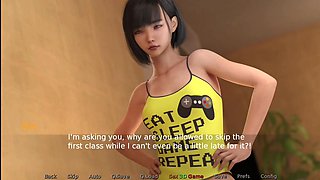 Stepsister Catches Stepson Fucking Hot MILF Stepmom in Bedroom