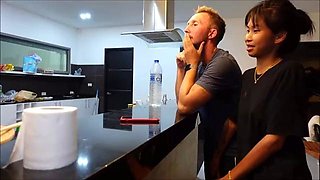 Pikka & Amateur Asian - Thai Girl FFM Double Facials