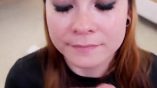 20 Years Old Teen Natasha Knoles POV Blowjob and Cum Swallow