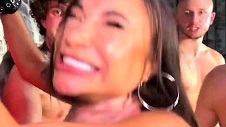 Monika Fox's Wild BDSM Piss Gangbang with Bondage, Anal DP