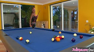 Naughty Suzie Carina Choose Making Out Over Playing Pool All The Time