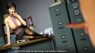 Teacher get filled by the student in Office