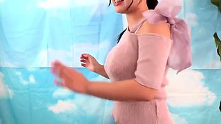 Blowjob and cum on big boobs