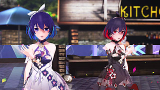 Multiplayer Masterpieces [mmd] Big Duck, Glory, Miku - Thumbs up, Dance Party, Orgy, Sexy Uniforms, Striptease, Korean Dance