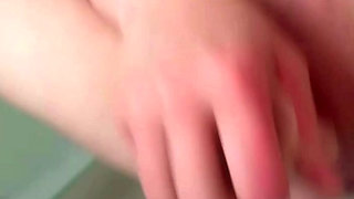 Dildo fucking my wet pussy in the shower