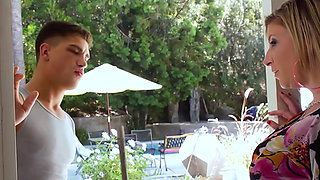 Busty MILF Sara Jay gets rammed in the pussy by her favorite gardener