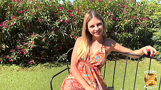 Rebecca, Gorgeous Blonde, Gets Fucked by Two Dudes