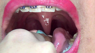 Playing and Swallowing a Candy-filled Condom in the Shape of a Rabbit