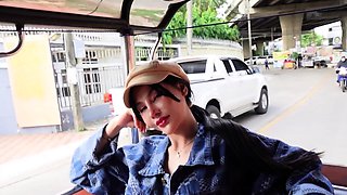 Super cute Thai teen amateur threesome