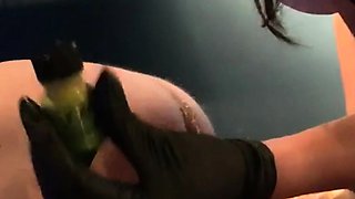 Redhead Latex Mistress Self Strapon