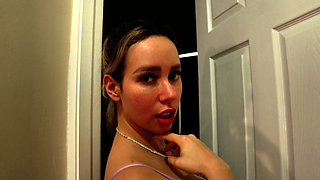 Morning horny latina waking up and teasing on couch sensual solo vibes