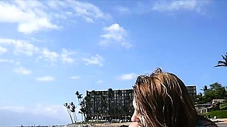 Very hot blonde amateur teen babe public