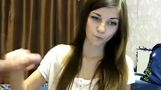 Homemade amateur blonde teen blowjob and cumshot