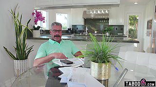 Stepdaughter anal fucked by her stepdad