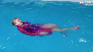 Swim & Play in Pvc Mac, Latex and Heels