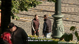 Czech Experiment 5: Busty Beauty Fucks in the Prague Centre