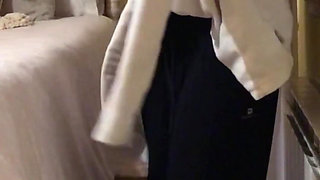 Sexy Bedtime Pajama Try-on - Getting Cozy Before Sleep