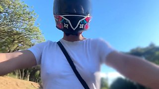 Bra-Less Encounter with a Busty Client in Wild Heat