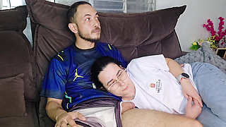 Stepsister Is Seduced by Her Stepbrother While Watching the Brazil Game