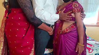Indian Housewife Threesome Roleplay Fucking with Pushpa Valli, Wonder, Laxi Ammu