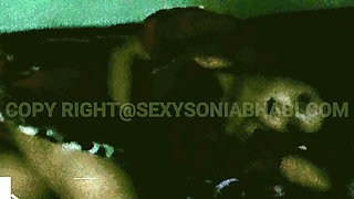 While Simran Was Resting, Sonia Had Lesbian Sex with Simran Using a Dildo.