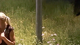 Dirty Nylon Slut Gets Fucked on the Street