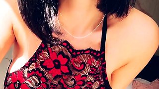 Great Big Boobs On Masturbating Redhead