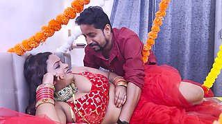 Hot Indian Desi Newly Married Bhabhi First Suhagrat Night in Clear Hindi Audio
