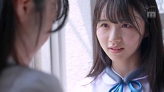 College Uniform Lesbians Momoka Izumi and Kira Kiss Squirt Wildly Together in Momoka Izumi