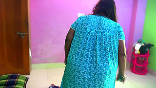 POV: Hot Indian Big Ass Maid Sweep My Room & I See Her Naked Ass