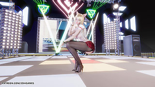 I Ren - Butt - Ahri Sexy Striptease